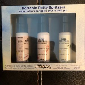 Portable potty spritzers by Squatty Potty